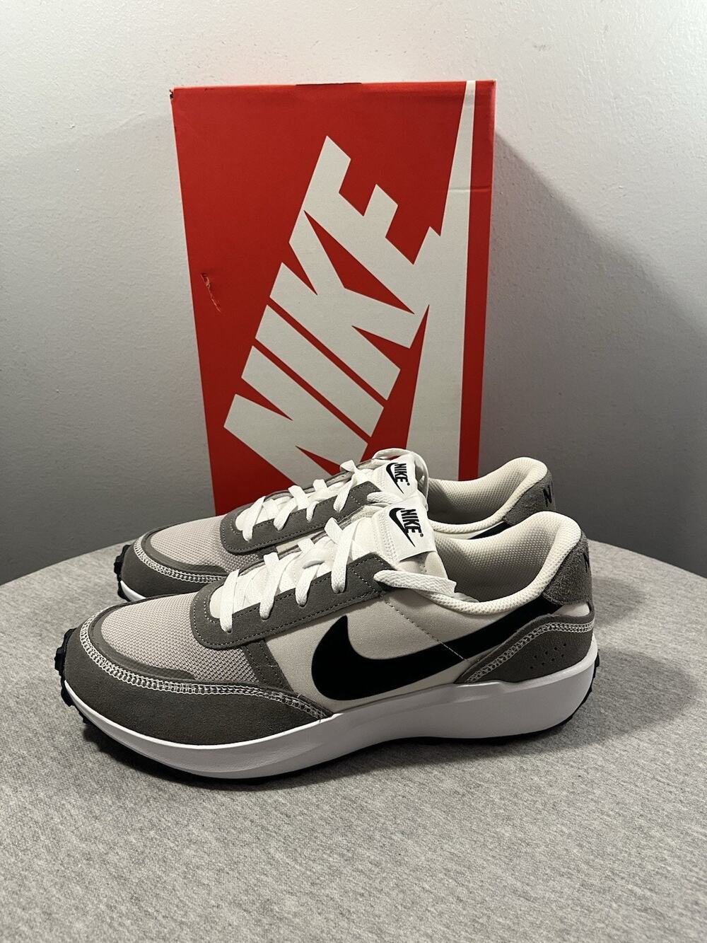 Nike Waffle Nav Phantom Black Flat Pewter White Men's Shoe Size 11 FJ4195 003